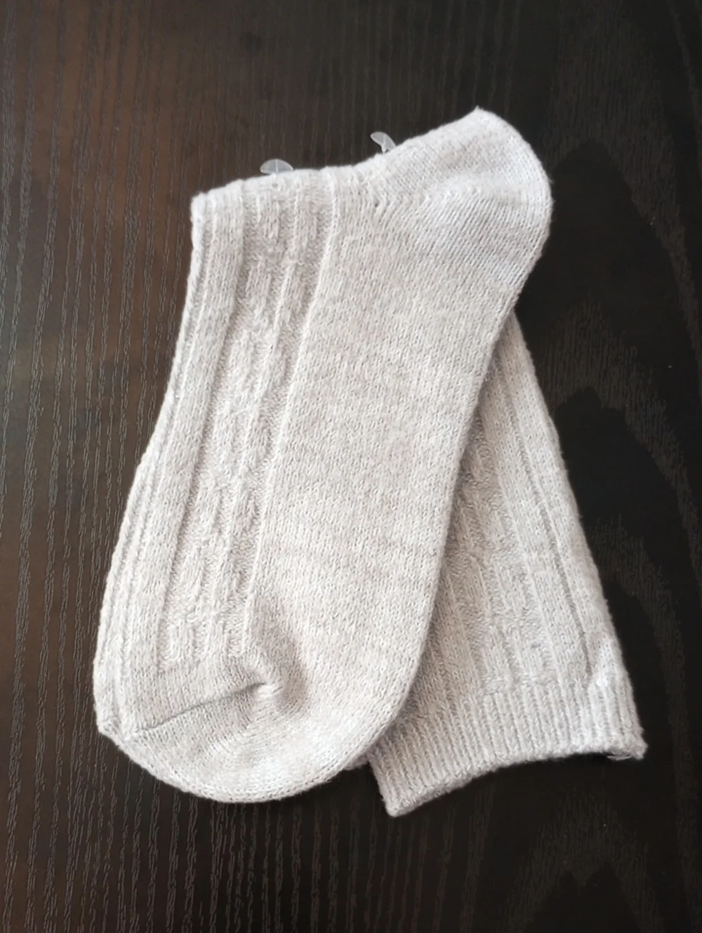Classic Ribbed Crew Mid-calf Light Gray Thick Boot Socks Size 6-11